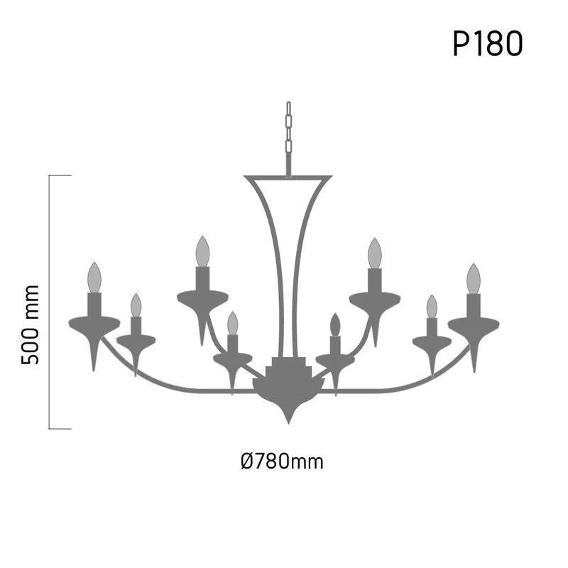 Gothic Chandelier P180