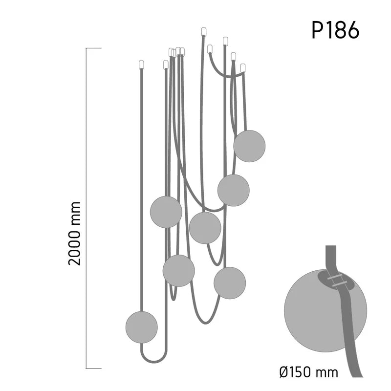 String Orb Pendant P186