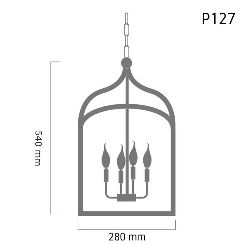 Cage Pendant  P127