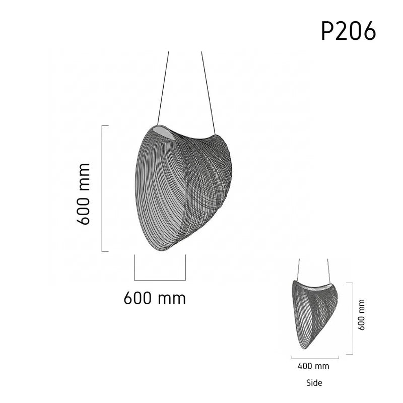 Wood Pendant Lamp P206